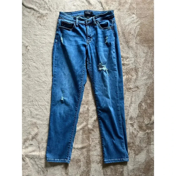 Judy‎ Blue Distressed Jeans Size 27/US 5 - Picture 1 of 7